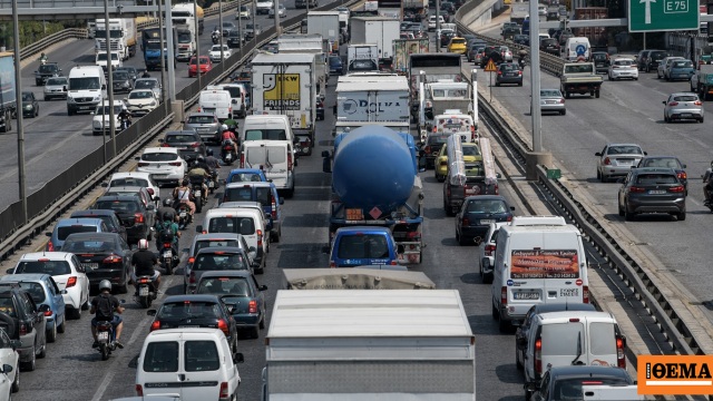 Μεγάλη ταλαιπωρία σε Κηφισό και Λεωφόρο Αθηνών