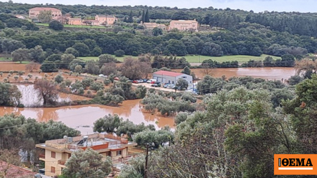 Πλημμύρες και κατολισθήσεις στην Κεφαλονιά από την κακοκαιρία